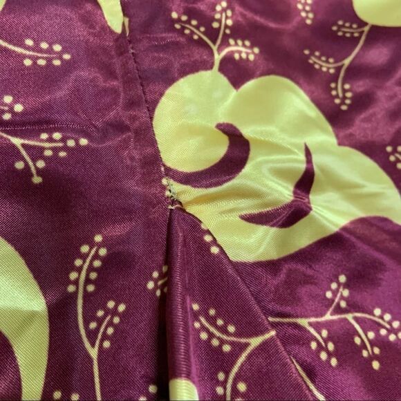 Versus by Giani Versace Vintage Satin Floral Skirt - Picture 12 of 12